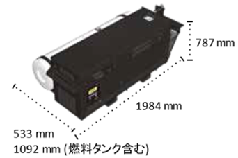 リーファー用発電機　サイドマウント　SGSM-3000e